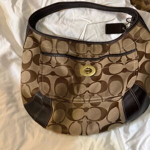 Vintage Coach Signature Ergo Turlock Hobo brown Bag